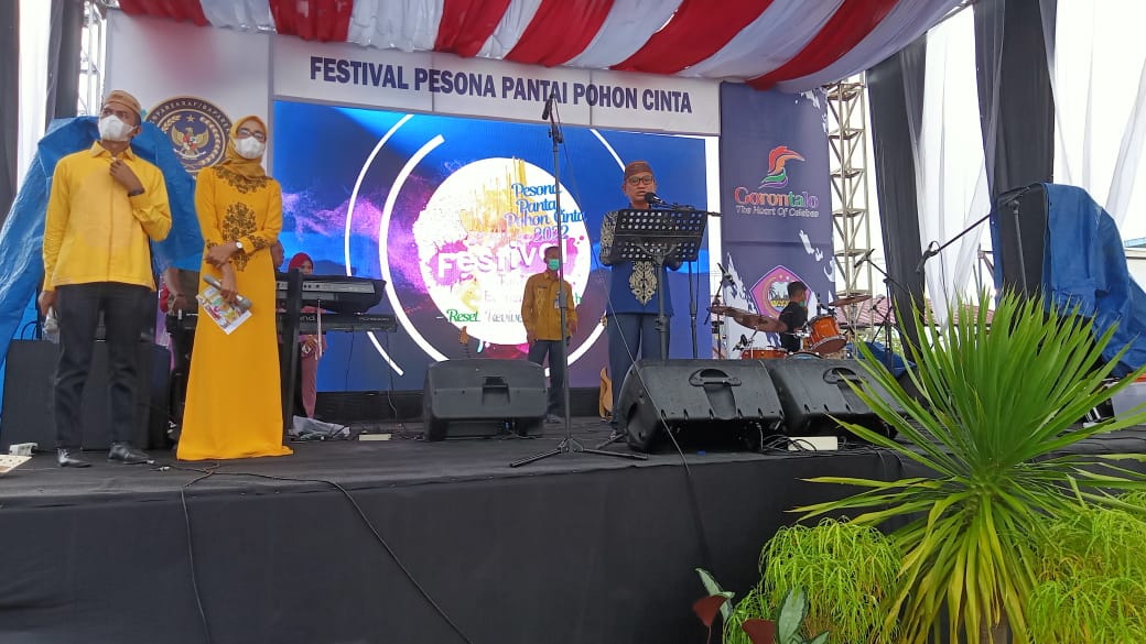 foto sambutan bupati pohuwato Saipul A. Mbuinga