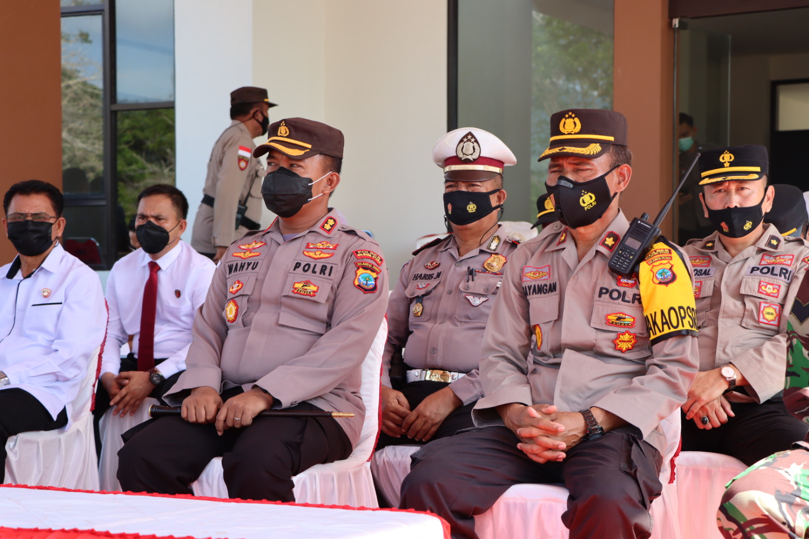 Kapores dan wakapolres bolmut apel operasi ketupat 2022