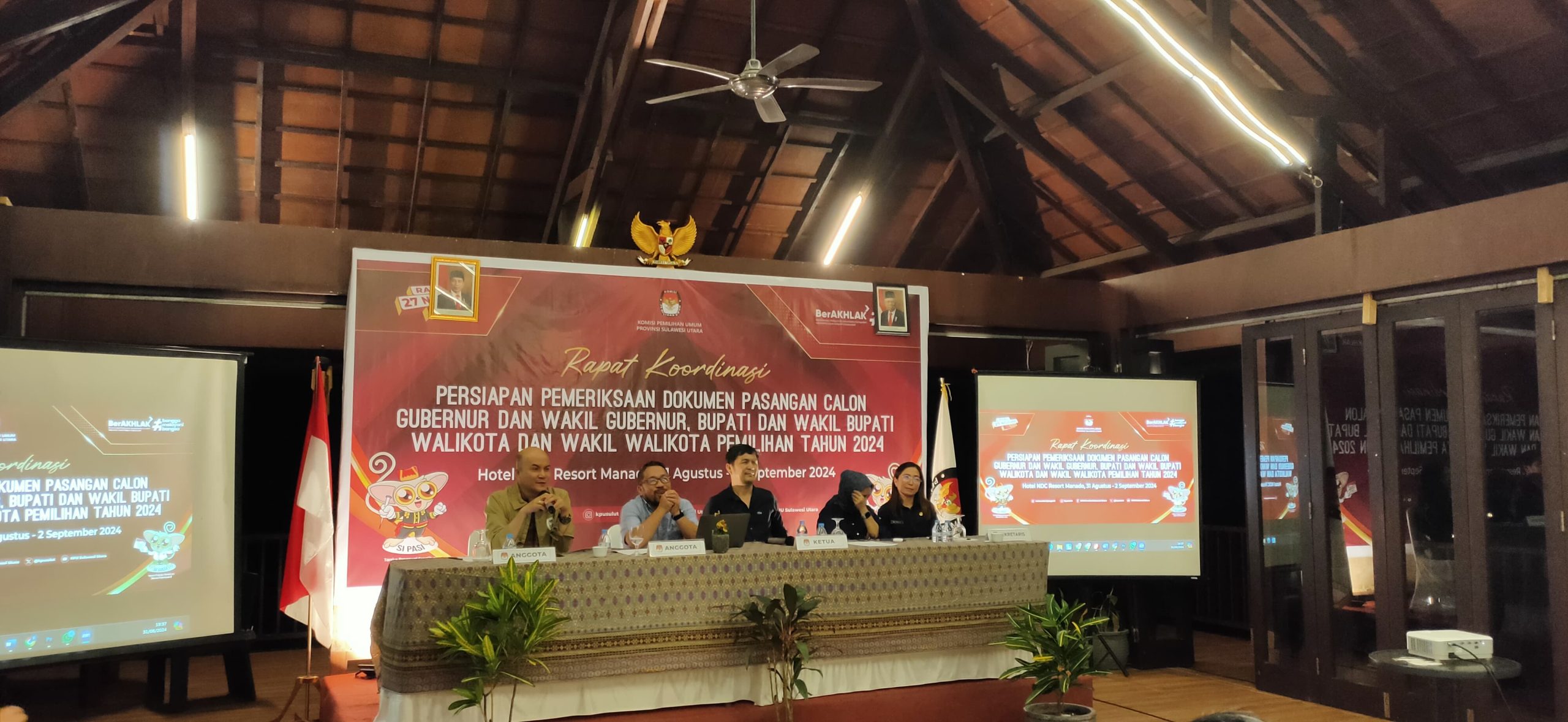 Hadir Rakor KPU Bolmut, Pastikan Verifikasi Dokumen Bapaslon sesuai Ketentuan yang Berlaku