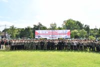 Apel Pengamanan BRB TNI Bersama Polri Pamter PSHT dan PSHW TM Ponorogo