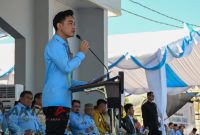 Wapres Gibran Rakabuming Raka saat membuka PENAS XVII Petani Nelayan di Kabupaten Gorontalo, Provinsi Gorontalo.(Foto: Haris*)